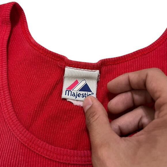 St. Louis All-Star Game 2009 Red Cut Crop Tank Top - Picture 2 of 3